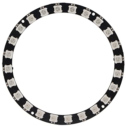 LED-Ring, 24-Bit WS2812 5050 RGB-LED-Ringlampenlicht mit integrierten Treibern