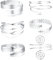 Dimaday 6 Stücke Oberarm Manschette Armreif für Frauen, Silber, Gold, Verstellbares Armreif Oberarm, Minimalistisch, Einfache Griechische Armbinde, Hochzeit, Modeschmuck