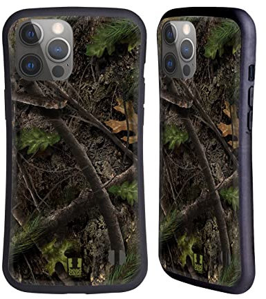 Head Case Designs Kiefernwald Truthahn Jagd Camouflage Jagd Hybride Handyhülle Hülle Huelle kompatibel mit Apple iPhone 14 Pro Max