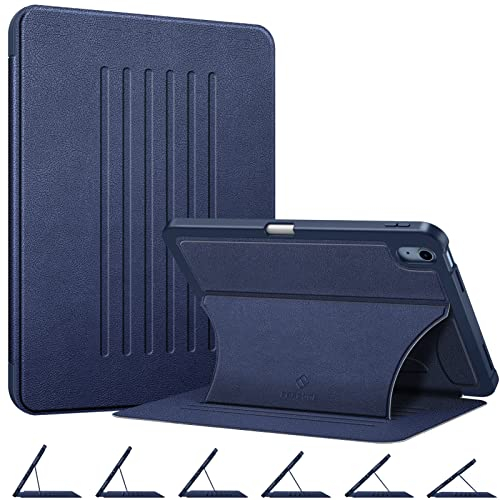 Fintie Hülle für iPad 11./ 10. Generation 2025/2022 11”/10.9 mit Stifthalter, Robustes Gehäuse, Soft TPU Rückseite Abdeckung Multi-Winkel Betrachtung mit magnetischer Standfunktion, Marineblau