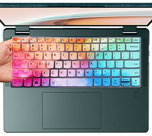 Keyboard Cover for Lenovo Yoga C740 C940 14 /Lenovo Yoga 6 13ARE05 13ALC6 /Yoga C930 930 920 13.9 /Yoga 720 720S 730 13.3 /Yoga 720 12.5 /Yoga 730 15.6/Lenovo Flex 14 14 Keyboard Skin-Colorful