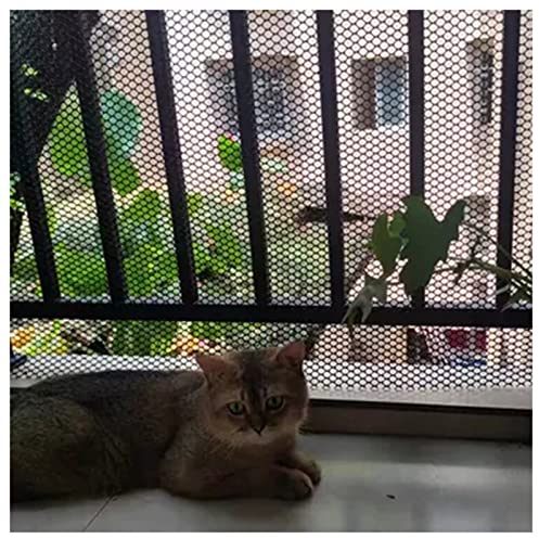 Drahtgitter Maschendraht Gartenzaun Hasendraht Katzen Zaun Für Tor Geländer Eingang Balkon, Schwarze Kunststoffgitterrolle Mit Kabelbindern, Geflügelnetz Garten Pflanzen Blumen Umzäunung, Zuschneidbar