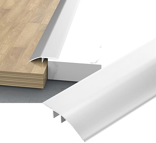 LIYI929GP Profil Rail De Transition pour Différence D'hauteur 7-15mm, Seuil De Porte Barre Baguette Recouvrement avec Adhésif, Barre De Seuil De Porte Bande De Transition en Aluminium pour Carrelage