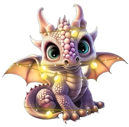 Niedlicher fliegender Drachen-Baby-Anhänger, Weihnachtsdekoration, Weihnachtsbaum-Anhänger, Dekoration, Weihnachtsdekoration, Verkaufsräumung, Heimdekoration