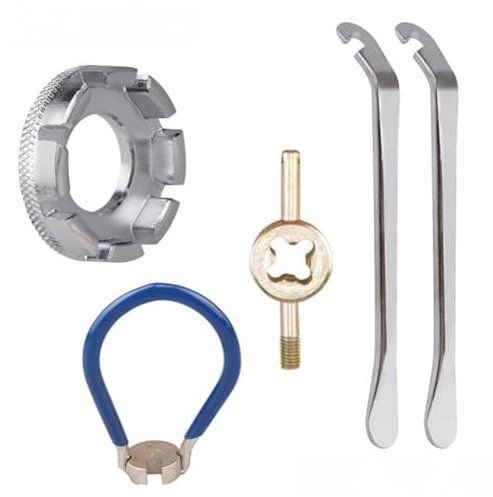 WHTCHSU Juego de 5 llaves de ajuste para radios de bicicleta