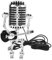 ARVALOLET Steampunk Vintage Microphone Robot Table Lamp, Adjustable Metal Lamp with Guitar, Gift for Music Fans