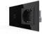 LIVOLO Glas Touch Lichtschalter und Steckdose mit USB-C 18W Anschluss Zweifach im Glasrahmen Schwarz Sensorschalter Ladedose Schuko USB TYP C Unterputz Einbau VL-C701-FCTF16A-C1-SR-12-A