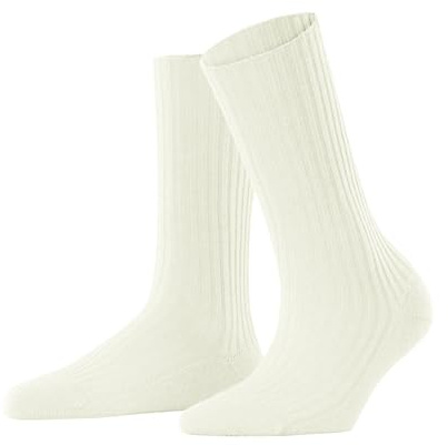 FALKE Damen Cosy Wool Boot Socken atmungsaktive klimaregulierende geruchshemmende nachhaltige Wolle Kaschmir verstärkt flache Naht für druckfreie Fußspitze Business Alltag 1 Paar