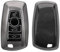 kwmobile Autoschlüssel Hülle kompatibel mit BMW 3-Tasten Funk Autoschlüssel (nur Keyless Go) - Schlüsselhülle Silikon Cover - Schwarz matt Schwarz