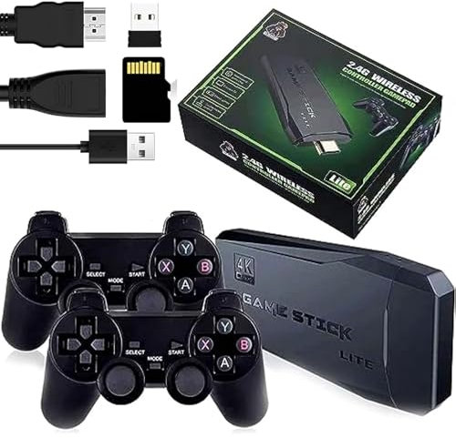 LXQSJYBM Consola de Juegos Retro clásica M8, Consola de Juegos Retro M8, Consola de Juegos Retro inalámbrica, Joystick Retro, 9 emuladores clásicos, más de 20 000 Juegos