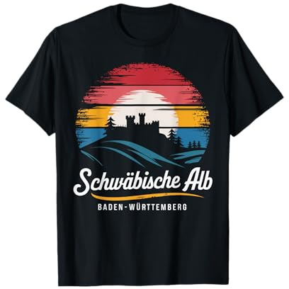 Schwäbische Alb Baden-Württemberg Sonnenuntergang T-Shirt