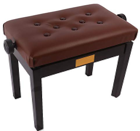 Klavierbank, Klavierbank aus Leder, Klavierhocker, 1-Personen-Klavierbank aus Holz, verdickt, höhenverstellbar, gepolsterte Klavierbank, elektronischer Klavierhocker, schwarzer Klavierhocker
