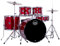 Mapex Comet Stage Infra Red - Drum-Set