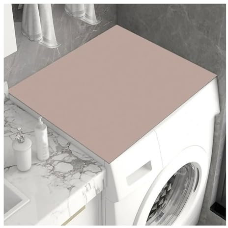 XYUERU Copertura for Lavatrice, Tappetino for Lavatrice, Copertura for Frigorifero, Protezione Antipolvere, Antiscivolo, Universale for Lavatrice, asciugatrice, Frigorifero(Pink,40X60cm)