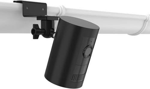 HOLACA Gutter Mount Compatible with Rin g Outdoor Camera Battery/Plug-In, Stick Up Cam (Pro), Indoor Camera, Outdoor Camera Plus, Spotlight Cam (Pro/Plus), Blink Cameras, Black