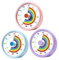 Honseadek Visueller Timer für Kinder, Lernuhr, 60 Minuten, Countdown-Timer mit Regenbogen-Kreis-Design, 3 Lautstärkeneinstellungen, für Klassenzimmer, Studium, Büro, Zeitmanagement