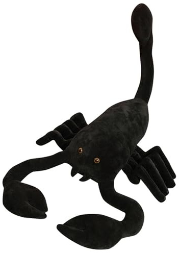 AQCQDQ Skorpion Kuscheltier, Simuliertes Schwarzer Skorpion Weicher Stofftier Plüsch Spielzeug Für Halloween Dekoration, Kawaii Hässlich Kuscheltier Insekten Tierchen Plush Toy (45 cm)