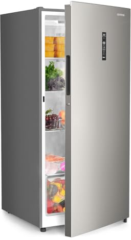 Upstreman 14.0 Cu.Ft. Upright Freezer, Convertible Freezer Fridge with Smart Electronic Control, Frost Free, Energy Star, Quiet Operation, Stand Up Freezer for Homes, Office, Garage-UF14
