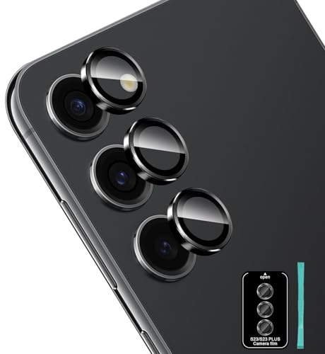 TUTUO Caméra Objectif Protection pour Samsung Galaxy S23 5G, [1 Pièces] Arrière Camera Frame Verre Trempé avec Cadre D'installation Facile, HD 9H Anti-Rayures Protecteur D'écran - Transparent