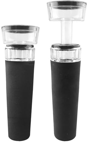 2 Pieces Wine Stopper, Wine Vacuum Pump, Wine Bottle Stopper, Wine Bottle Stopper, Wine Preservator, Reusable Wine Stopper Keeps Wine Fresh, Ideal Wine Accessory Gift