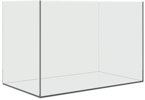 Aquarium Glasbecken 60 x 35 x 40 cm Rechteckig - Transparentes Fischbecken für Fische und Wasserpflanzen