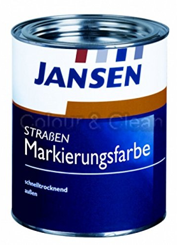 Jansen Peinture pour marquage de sol 2,5 l - Jaune (env. RAL 1023).