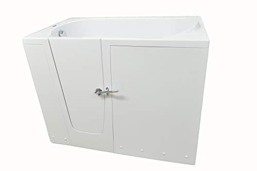 Baño Rubin con puertas, para zurdos,14 cm altura del escalón, asiento de baño para los ancianos y discapacitados