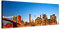 Augenblicke Wandbilder Keilrahmenbild Wandbild 150x50cm New York Manhattan Skyline Wasser