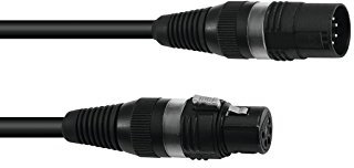 Sommer Cabl - Cable DMX (5 m, XLR, 5 Pines), Color Negro 5,0 m