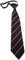 TigerTie Security Sicherheits Krawatte braun blau gestreift - vorgebunden mit Gummizug