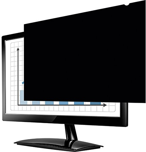 Fellowes PrivaScreen Anti Glare Black Privacy Filter & Screen Protector For Monitor/Computer, 23.8 Inches 16:9 Widescreen - Easy Attach & Removal With Quick Reveal Tabs