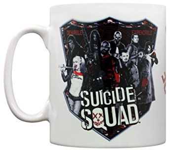 DC Comics Suicide Squad Deniable Expendable - Taza de cerámica, multicolor