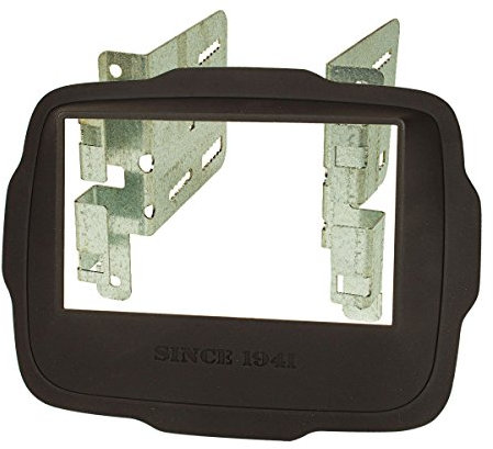 tomzz Audio 2424-000 Doppel DIN Radioblende HQ kompatibel mit Jeep Renegade ab Bj.2014 Satin Finish schwarz