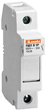 Porte-fusible sezionabili 1p 10 x 38 no ur (Lovato Cod. fb01b1p)