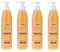 Byphasse Shampoo mit flüssigem Keratin, 520 ml, 4 Stück, trockene und glanzlose Haare