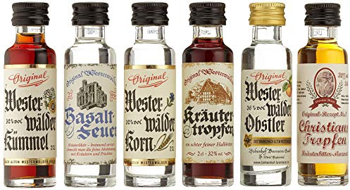 BIRKENHOF Brennerei | Tasting-Set Edition: Westerwälder Tradition - Traditionelle Westerwälder Kräuterspirituosen | (6 x 0,02l )