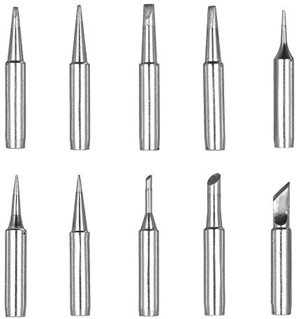Bestgle 10pcs 900M Soldering Iron Tip Kit, Replacement Solder Tips for Hakko, Radio Shack, TENMA, ATTEN, Quick, Aoyue, Yihua & Other Soldering Stations