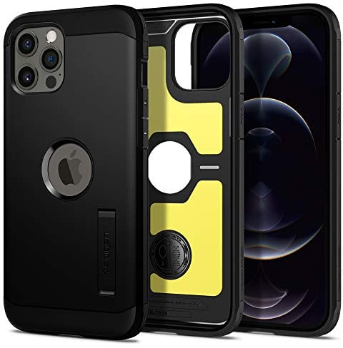 Spigen Tough Armor Case Compatible with iPhone 12 Pro Max - Black