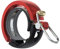 Knog Fahrradklingel Oi Luxe Large, 23,8-31,8 mm, Schwarz Rot, 1213KN