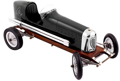 Brillibrum Modellauto Rennwagen Bantam Midget Spindizzy Racer Groß Modell Auto Holz Metall Flyer (Modellauto - Grün)