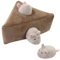vocheer Squeaky Dog Toys, Durable Interactive Hide and Seek Plush Puzzle Dog Toys for Medium Small Dogs, Pets, Mouse Christmas Dogs Toy