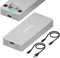 SABRENT USB-C Boîtier NVMe SSD M.2, IP67 résistant à l'eau, Adaptateur Externe USB 3.2 Gen2 10Gbps, Aluminium Boîtier Disque Dur pour PCIe, M Key, 2242/2260/2280, SSD Enclosure, sans Outil (EC-TFNE)