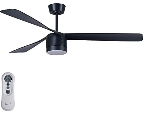 Lucci air Deckenventilator Peregrine, 3 Flügel, 142 cm Durchmesser, 6 Geschwindigkeiten, (Schwarz)