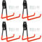 Faankiton 4 Stück Wandhaken Garage, Schwerlast Garage Haken, Doppelhaken Garage, Garage Storage Hooks zur Organisation für Leiter, Schlauch, Fahrrädern, Elektrowerkzeugen Sperrigen (Groß, Orange)
