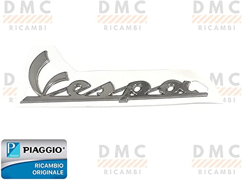 TARGHETTA SCRITTA LOGO FRONTALE ANTERIORE PER VESPA GTS 125 250 300 ORIGINALE PIAGGIO 656219