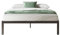 Novilla Metallbett Metallrahmenbett mit Lattenrost Bettgestell Für Erwachsene, Kinder, Jugendliche, 150x200 cm, Schwarz