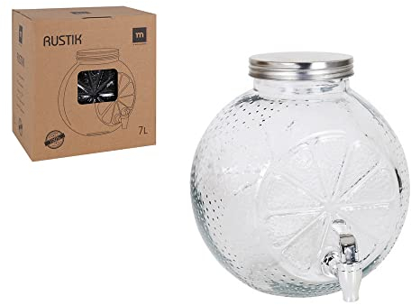 Tarro de Cristal La Mediterránea Grifo Dispensador (7 L)