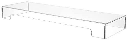 DOITOOL Acrylic Keyboard Cover Protector Clear Acrylic Keyboard Cover Anti- Cat, 2 in 1 Keyboard Bridge Protector and Monitor Stand Effectively Cat from Touching The Keyboard