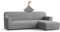 PAULATO - Bezug für Sofas mit rechter Halbinsel, Sofabezug Ecksofa L Form Stretch Mikrofaser, kratzfestes und maschinenwaschbares Gewebe, WavyTech-Technologie, Made in Italy - Esche