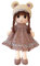 BYNYXI 50cm Kuschelpuppe Mädchen Stoffpuppe Weiche Plüschtier Gefüllte Puppe Plüsch Stofftier Kleine Mädchen Puppen Kuschelpuppe Plüschtier Plüsch Spielzeug für Kinder Mädchen ab 1 Jahre Babypuppe